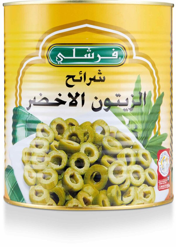 Freshly SLICED GREEN OLIVES 3000 GM